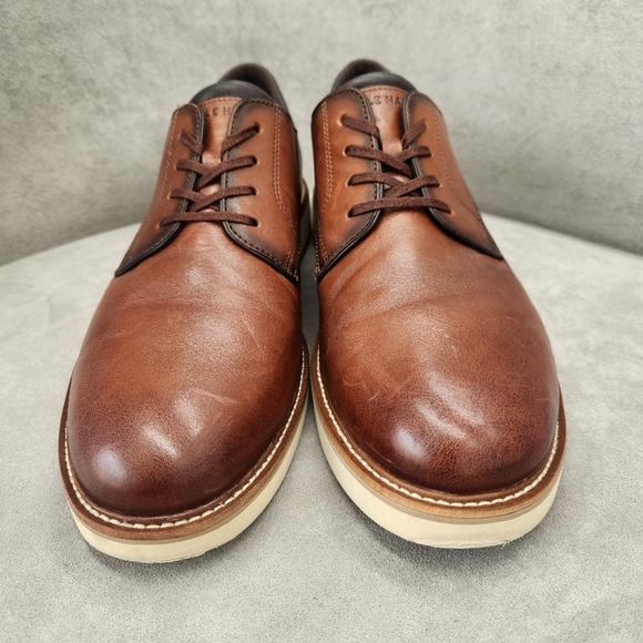 Cole Haan Oxford Shoes Men's 11 Brown Cigar Leather Morse Grand Business Casual - Picture 8 of 15